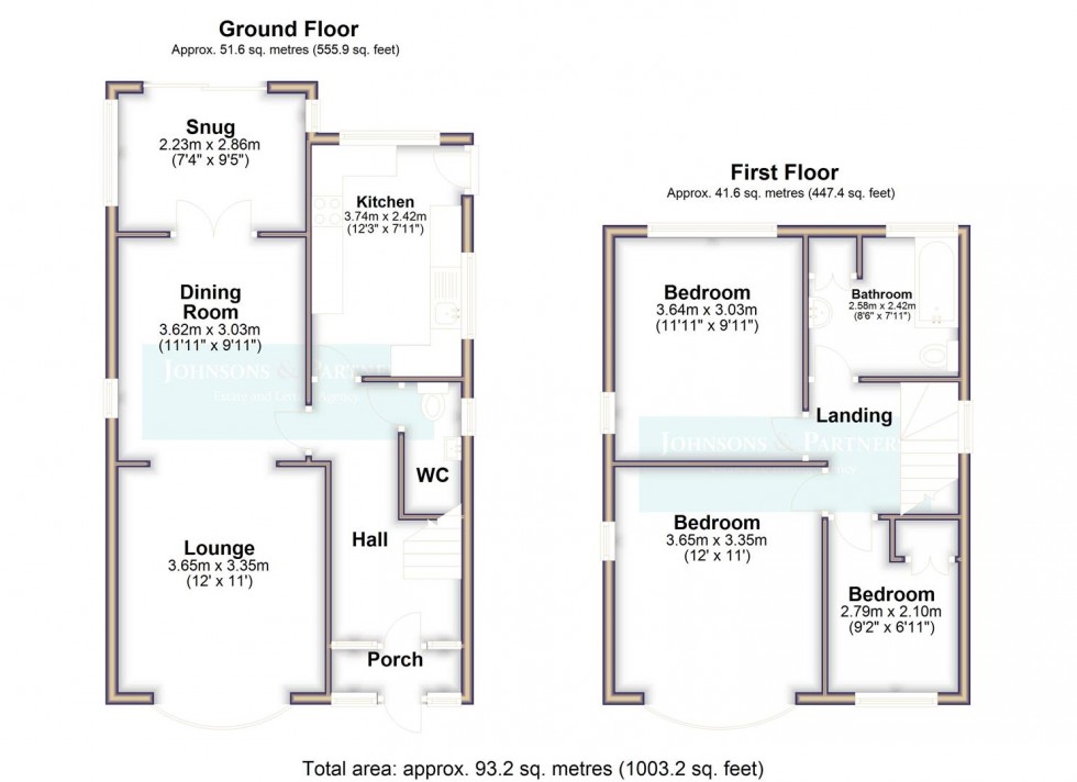 Floorplan for St. Helens Crescent, Burton Joyce,