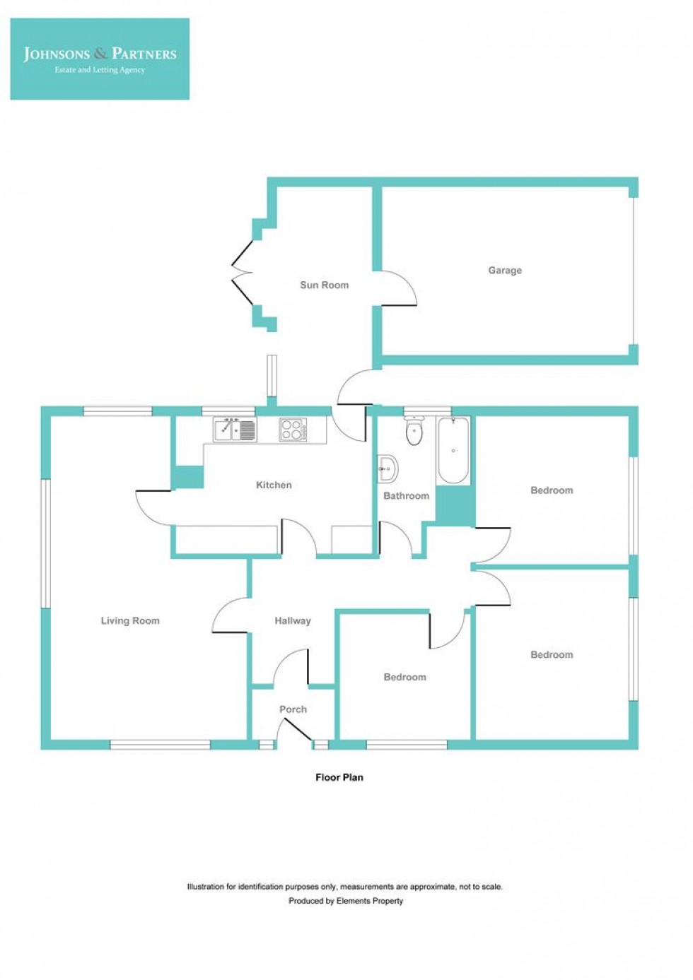 Floorplan for Olive Grove, Burton Joyce, Nottingham