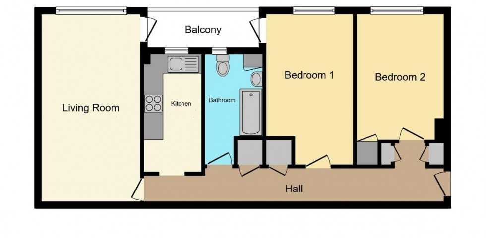 Floorplan for Rivermead, Wilford Lane, West Bridgford