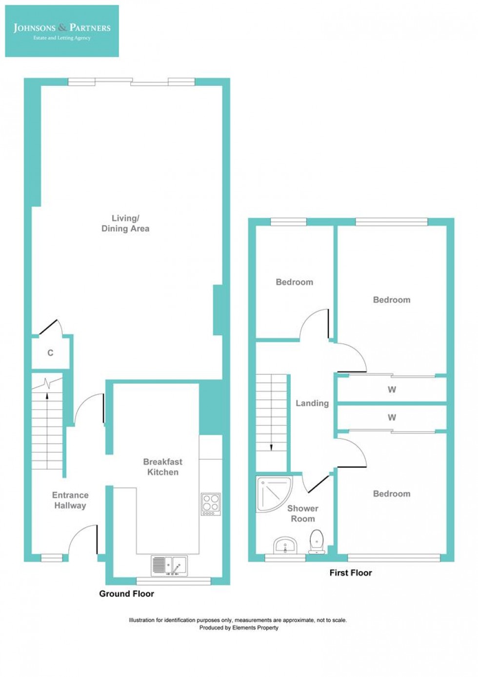 Floorplan for Valeside Gardens, Colwick, Nottingham