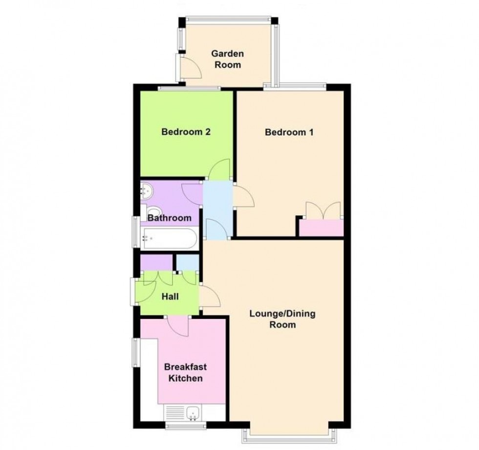 Floorplan for Morello Avenue, Carlton, Nottingham