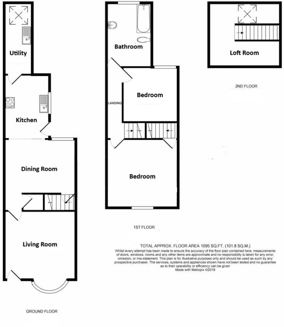 Floorplan for Forester Street, Netherfield, Nottingham