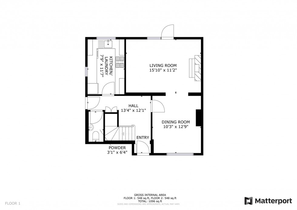 Floorplan for Conway Road, Carlton, Nottingham