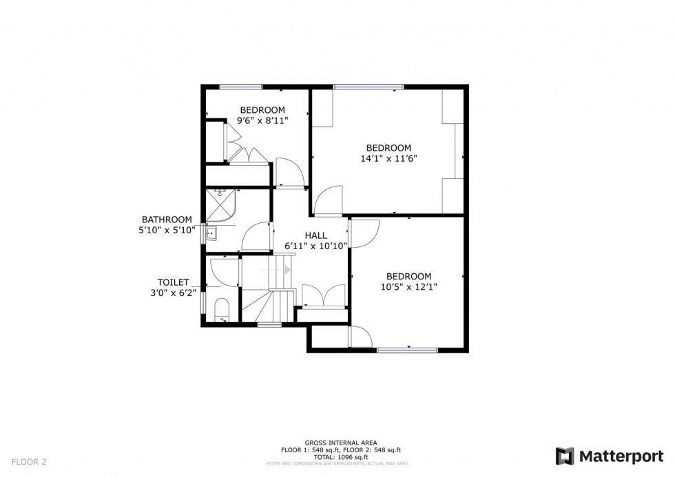 Floorplan for Conway Road, Carlton, Nottingham