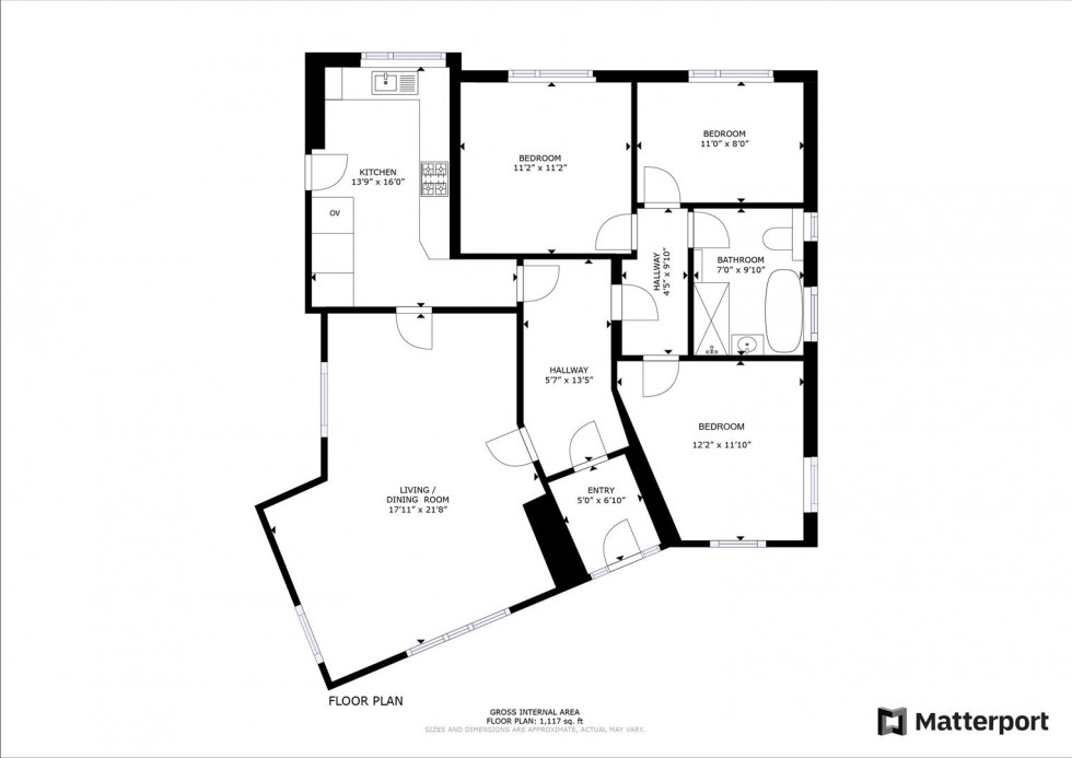 Floorplan for Lime Tree Gardens, Lowdham, Nottingham