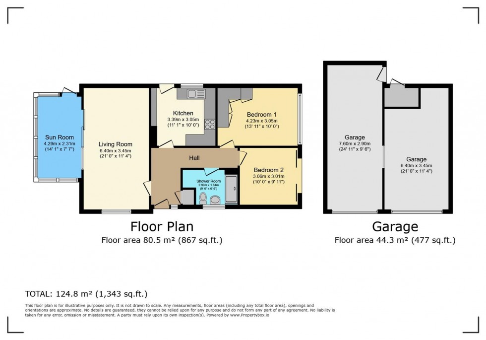 Floorplan for Maple Drive, Gedling, Nottingham