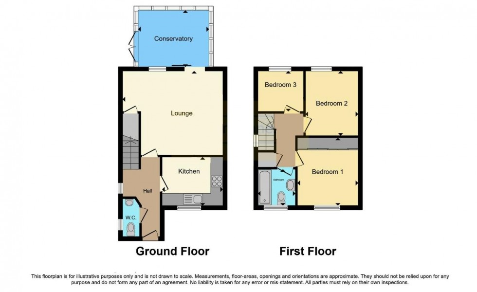 Floorplan for Revena Close, Colwick, Nottingham