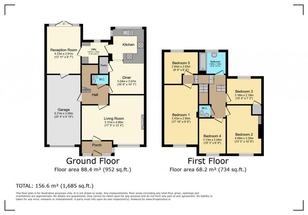 Floorplan for Coronation Walk, Gedling, Nottingham